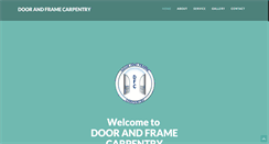 Desktop Screenshot of doorandframecarpentry.com