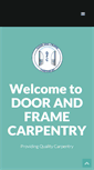 Mobile Screenshot of doorandframecarpentry.com